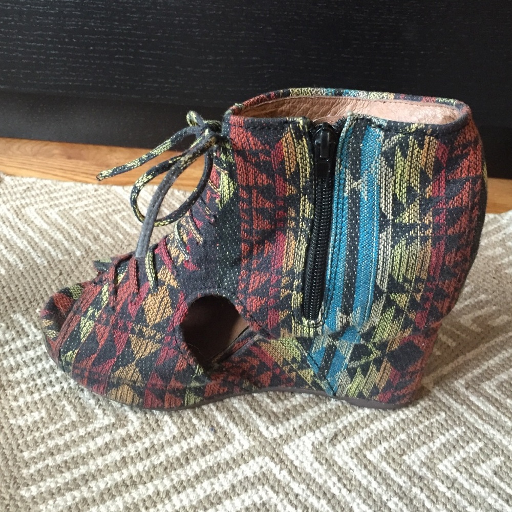 Mary-roks Aztec Print Wedges by Jeffrey Campbell
